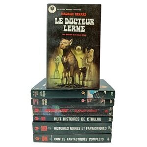 Lot 8 Livres Histoires &‎ Contes Fantastiques – Marabout 1980s – Vintage FR